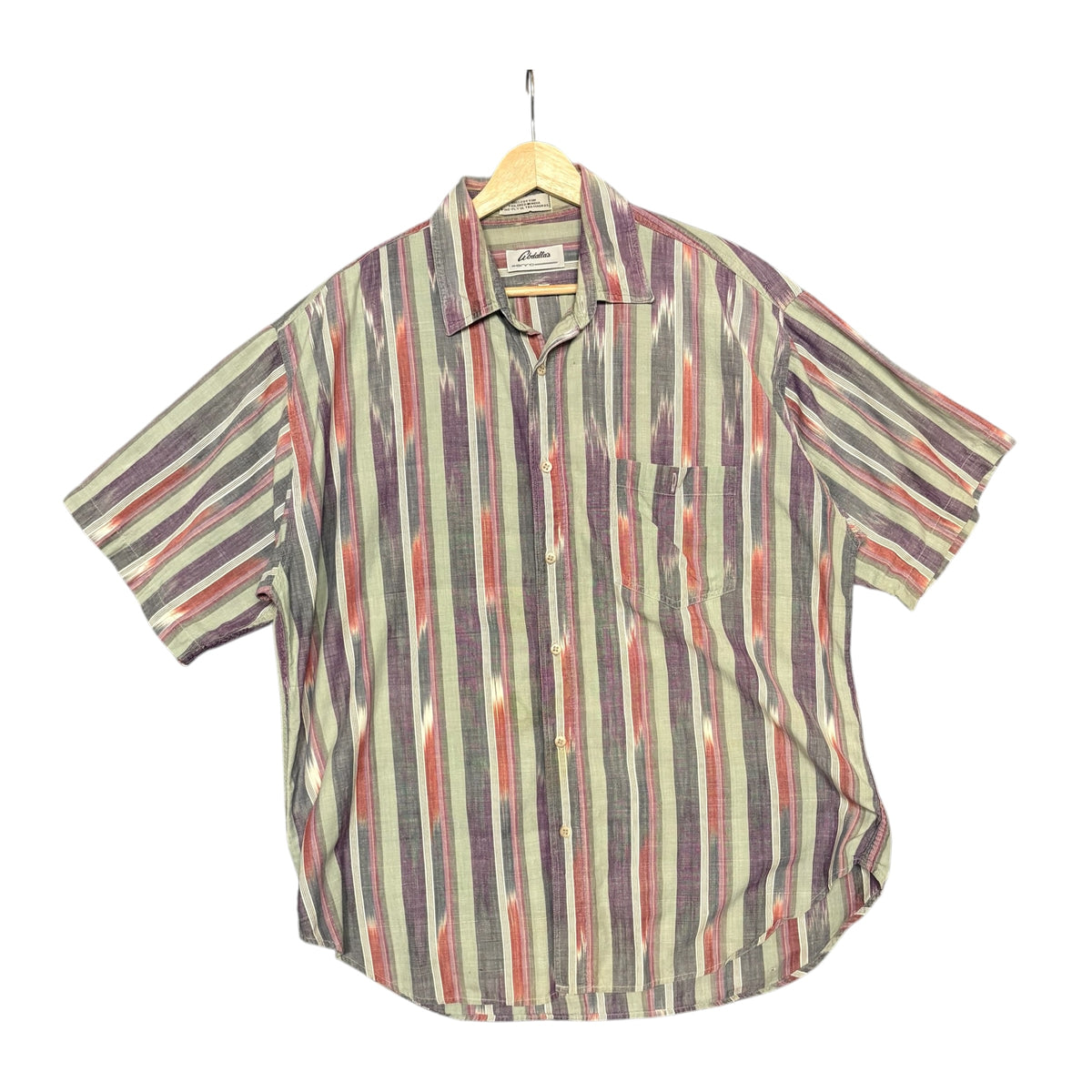 ENRO Striped Pocket Shirt (L)