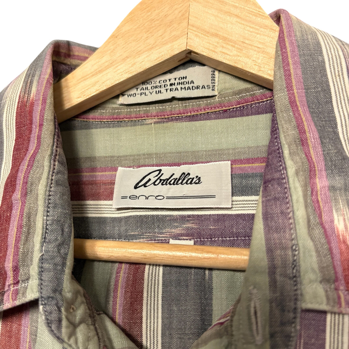 ENRO Striped Pocket Shirt (L)