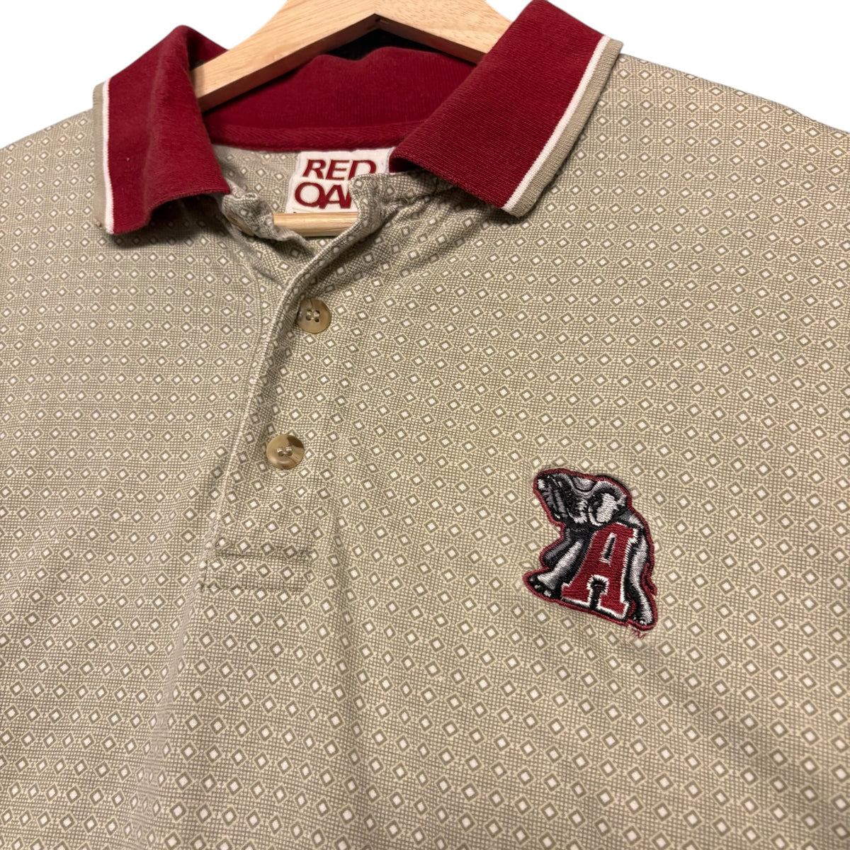 Red Oak Patterned Bama Polo (L)