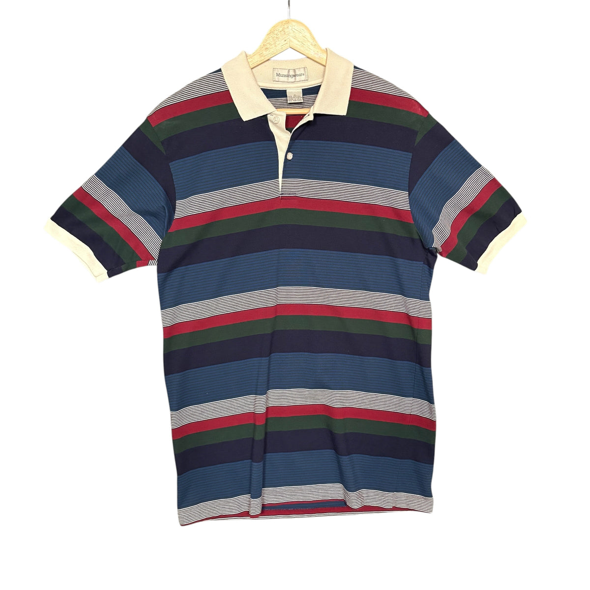 Munsingwear Striped Polo (M)
