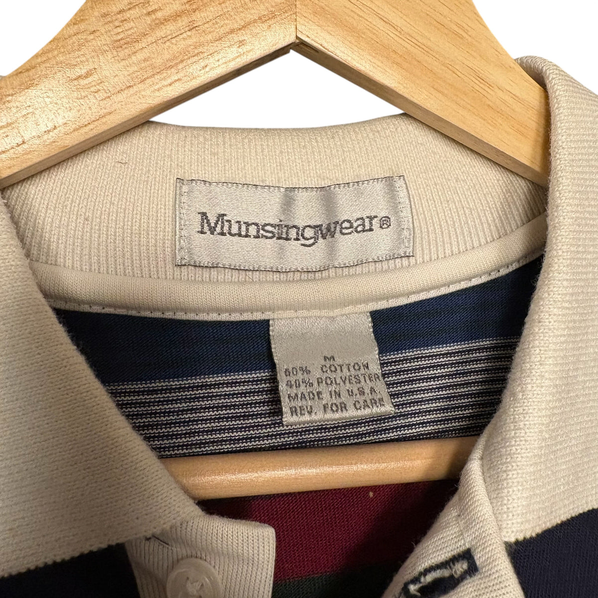 Munsingwear Striped Polo (M)