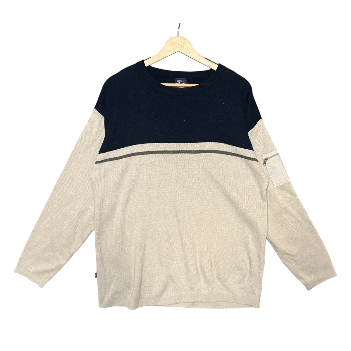 Interstate Striped Colorblock Sweater (L)