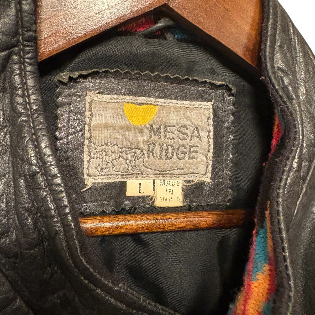 Mesa Ridge Aztec Leather Jacket (L)