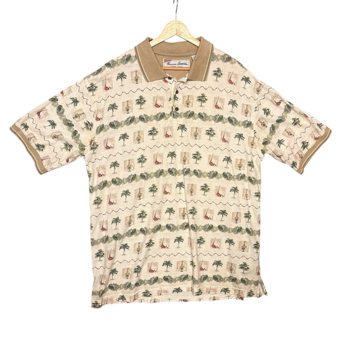 American Summer Patterned Polo (L)