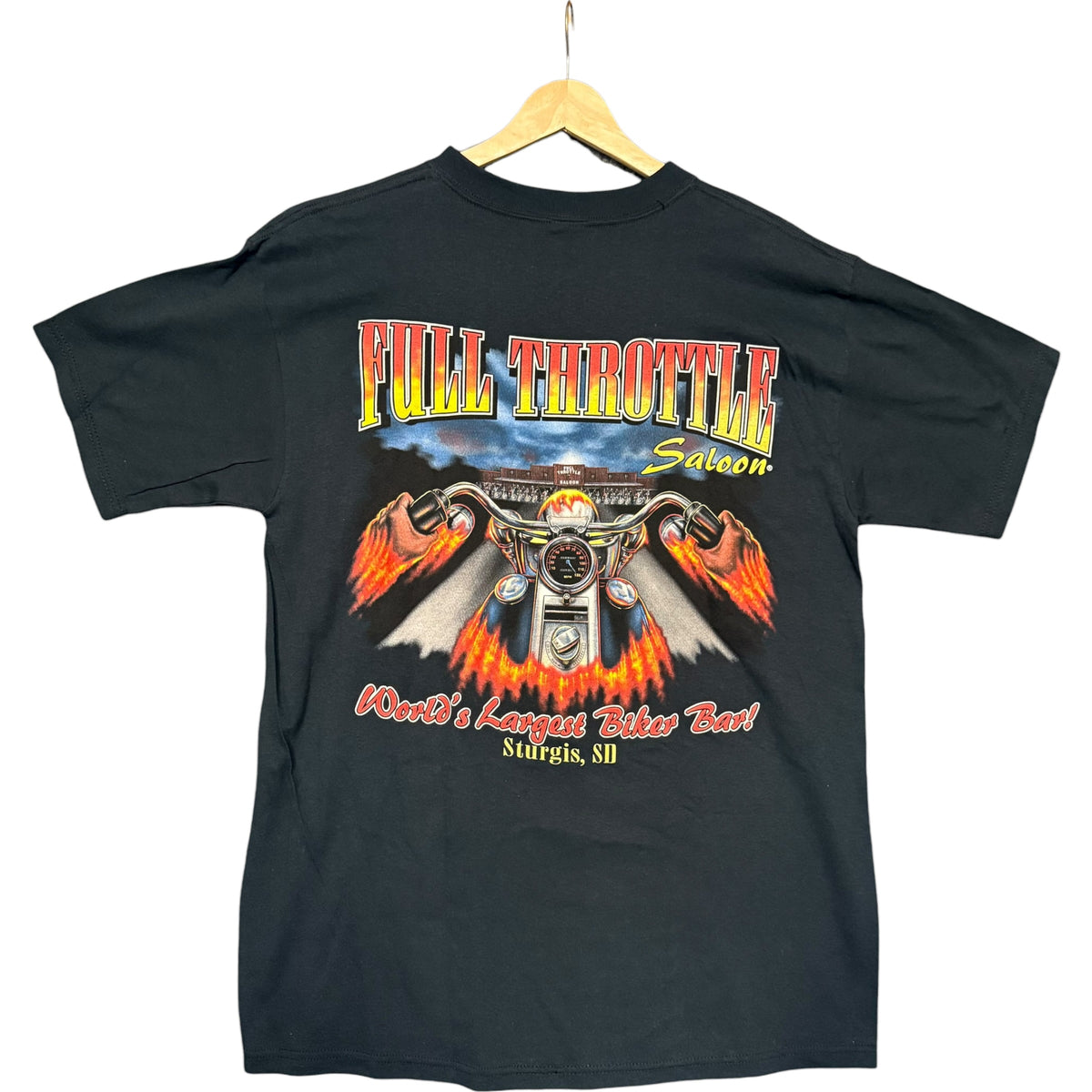VTG Full Throttle Saloon Handlebars Tee (L)