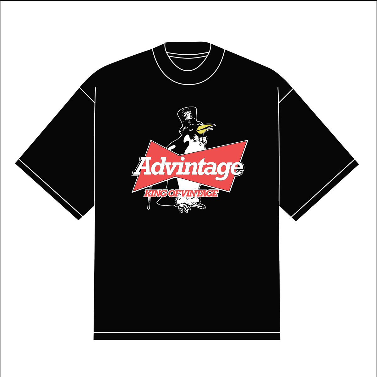 Pusha The Penguin Tee (Black)