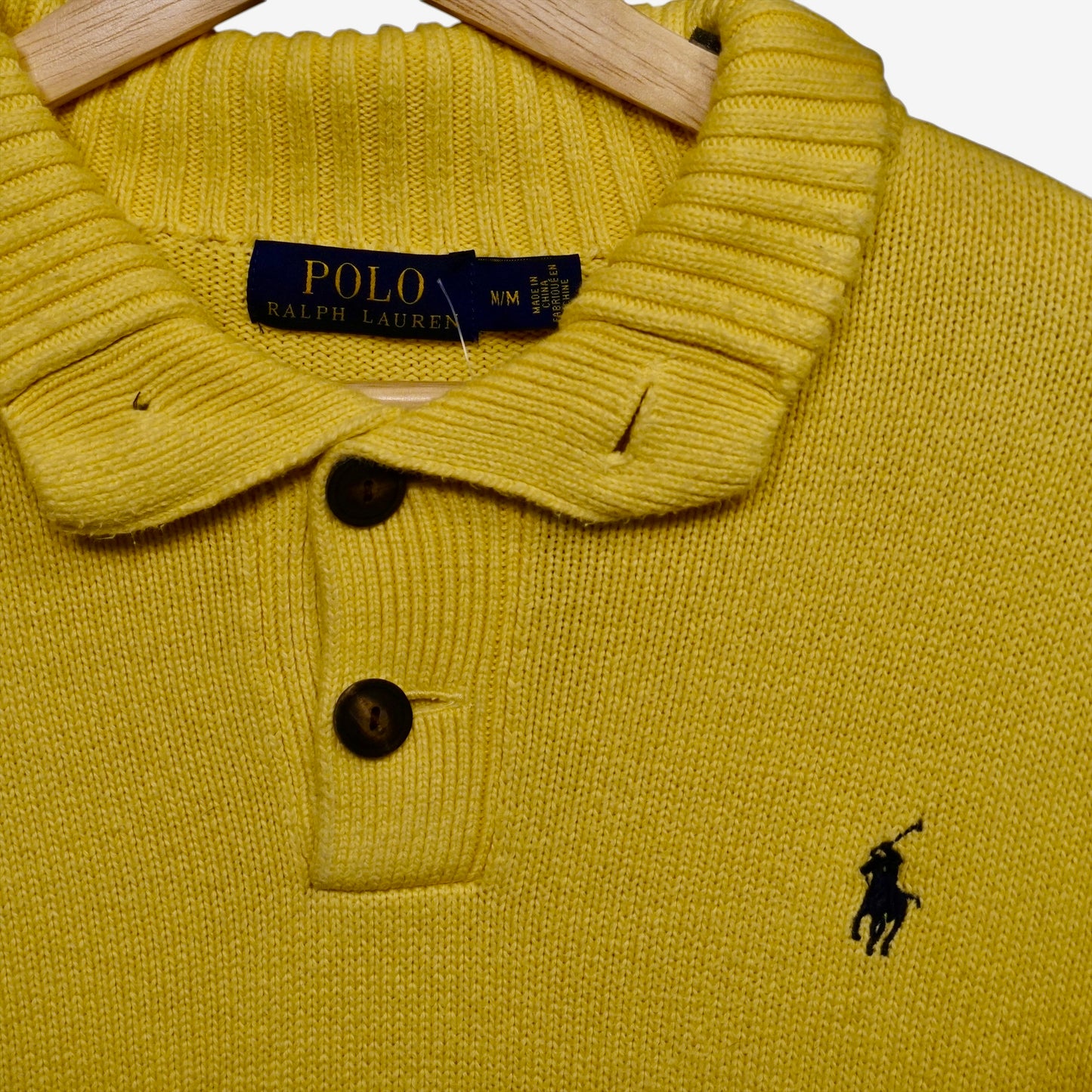 POLO Sweater Black on Yellow (M)