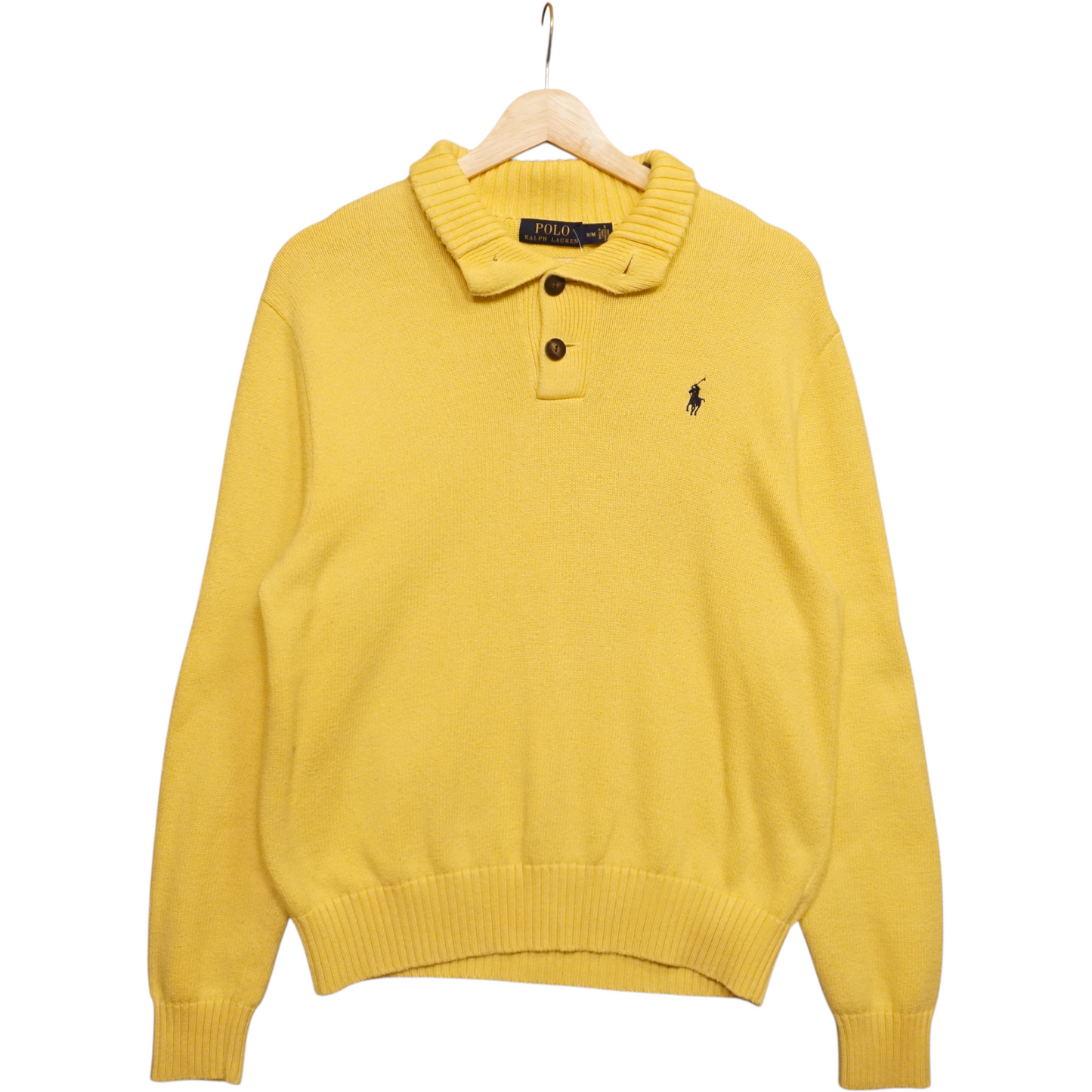 POLO Sweater Black on Yellow (M)