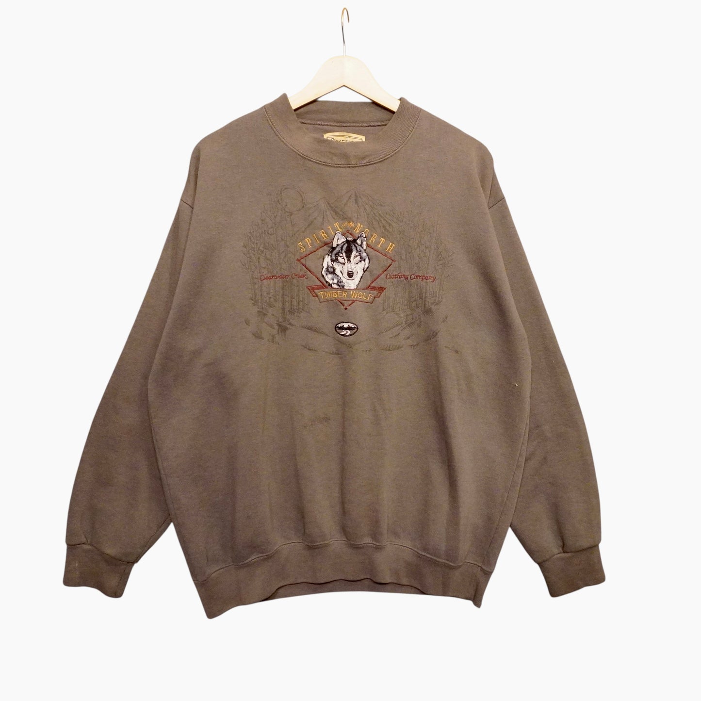 Vintage Timberwolf Crewneck (L)